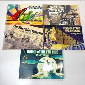 Gary Larsons The Far Side Comic Book Collection Set Of 5 Softcover Books VTG 80s